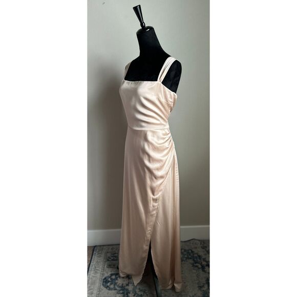 REFORMATION Women's Isolene Satin Grand Cru Sleeveless Maxi Dress ES Size 10 - Picture 4 of 9